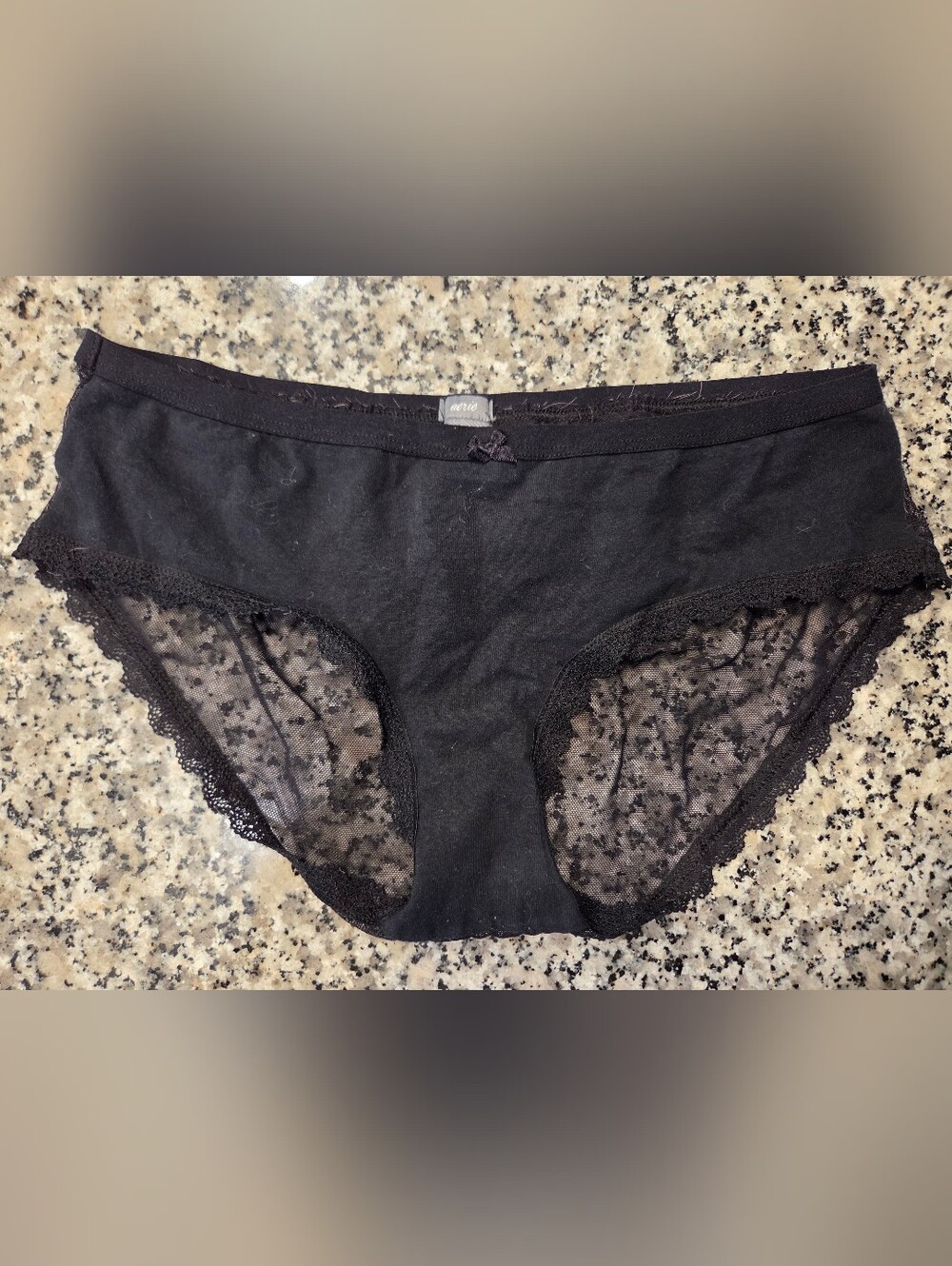 Aerie Black Lace Boybriefs